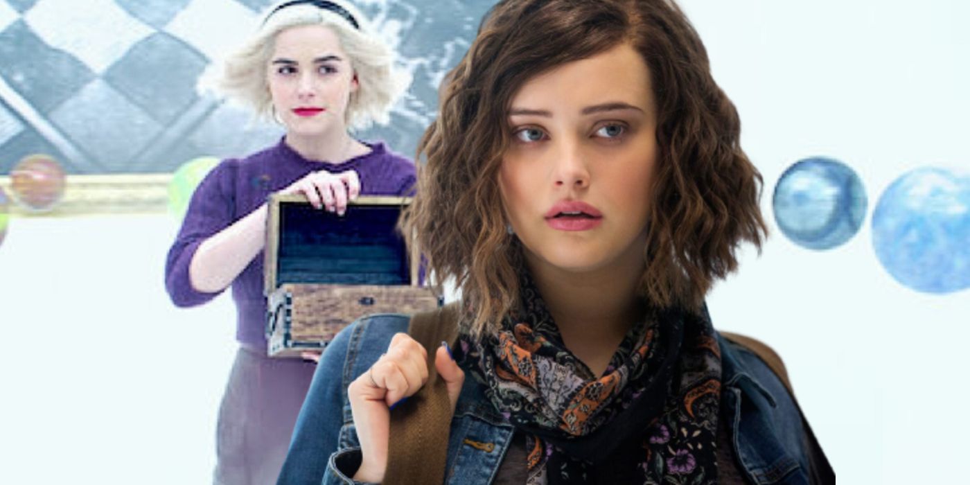 Kiernan Shipka in Chilling Adventures of Sabrina and Katherine Langford in 13 Reasons Why