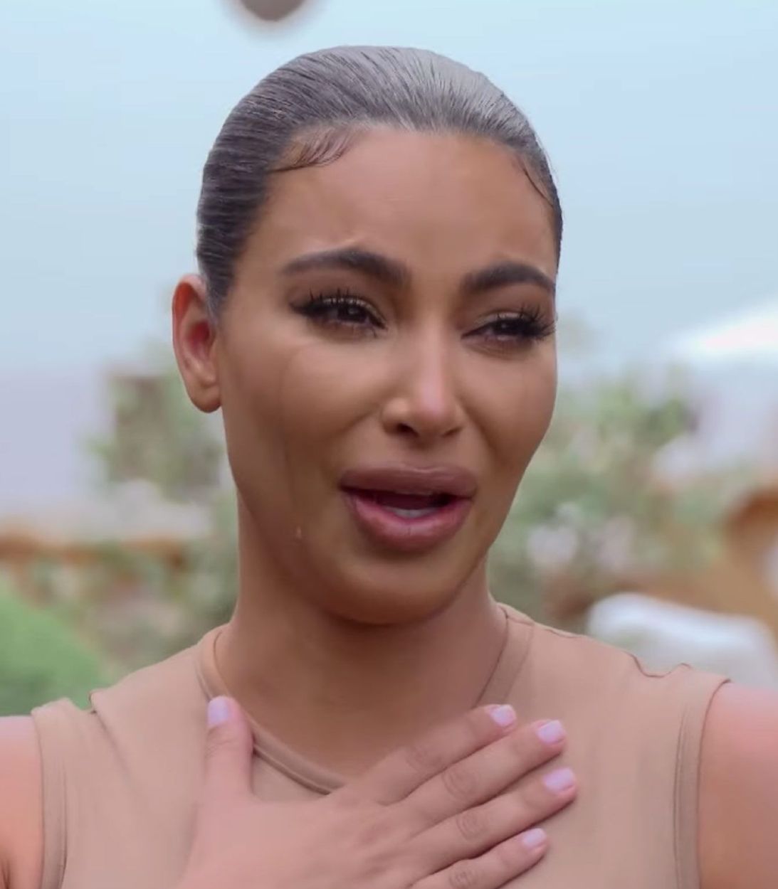 Kim Kardashian on Keeping Up With The Kardashians vertical