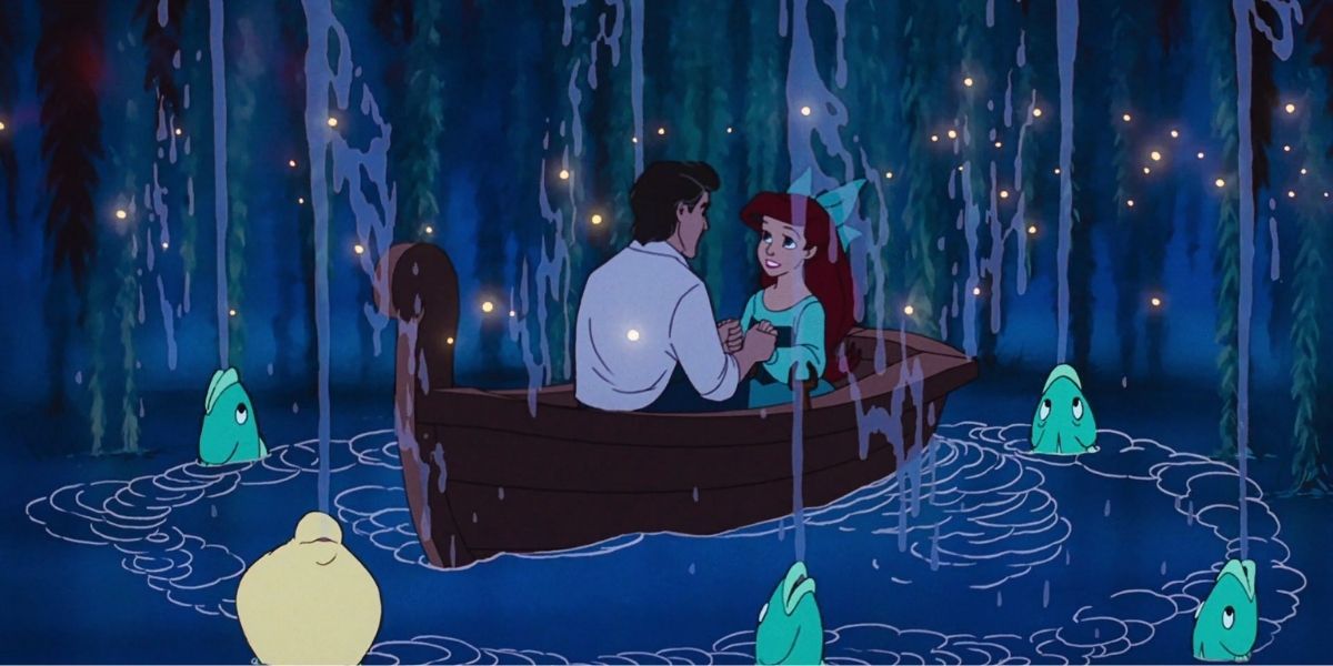 Kiss the Girl Scene from The Little Mermaid featuring all sorts of animals and fish