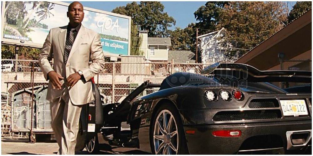 Roman steps out of his Koenigsegg CCX-R in Fast Five