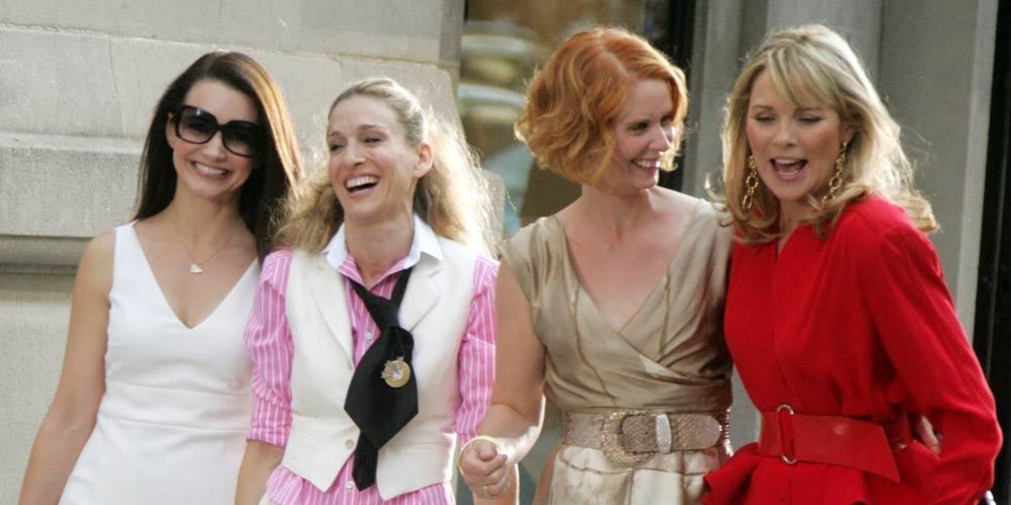 Kristin Davis as Charlotte + Sarah Jessica Parker as Carrie + Cynthia Nixon as Miranda + Kim Cattrall as Samantha in Sex and the City Movie Entry 2
