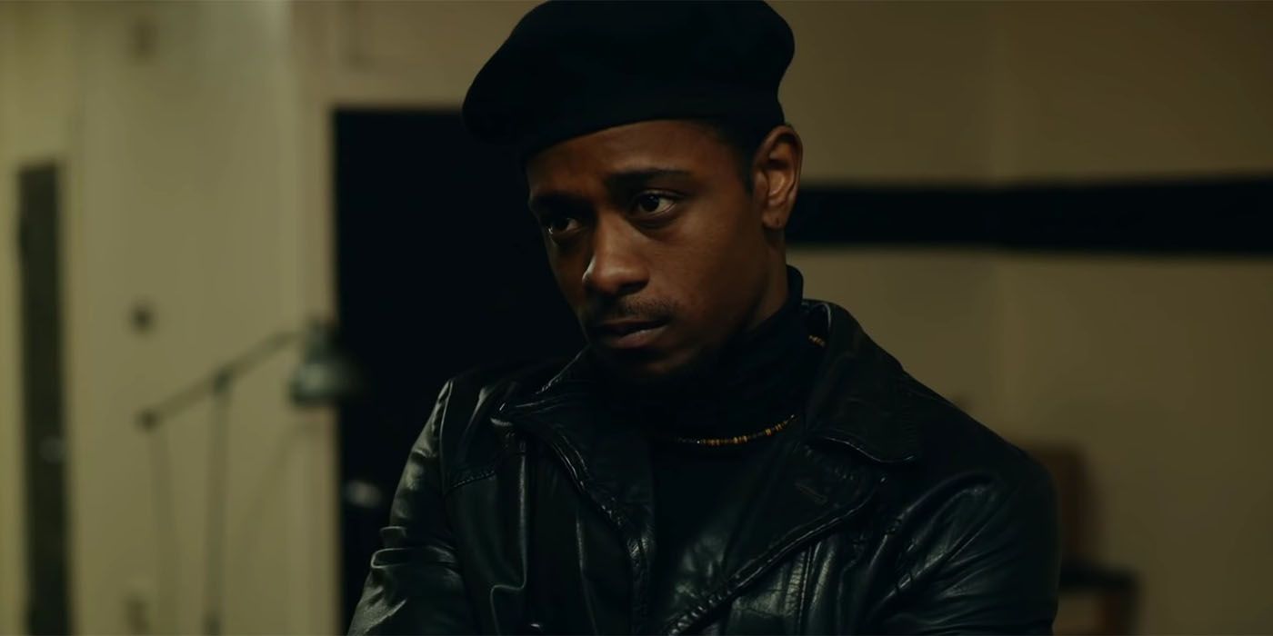 LaKeith Stanfield as Bill O'Neil looking concerned In Judas And The Black Messiah