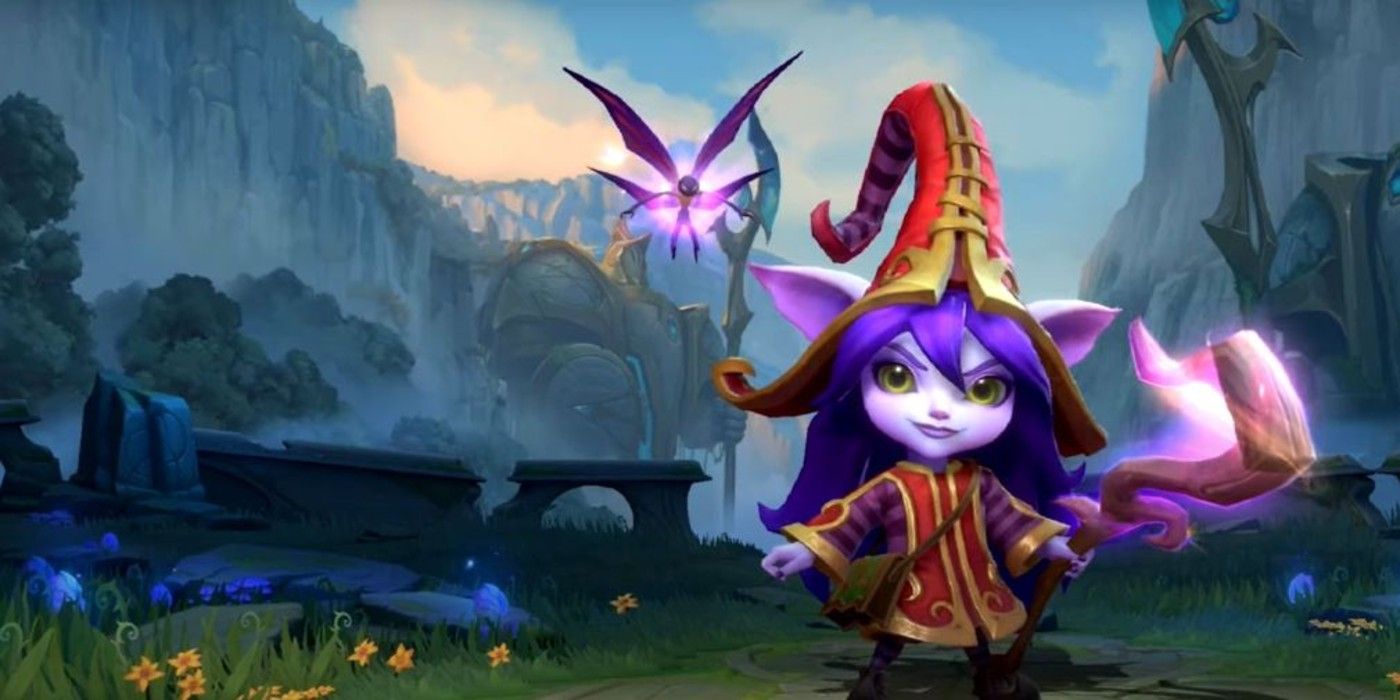 Lulu enters the battle arena with Fae Companion Pix in League of Legends: Wild Rift