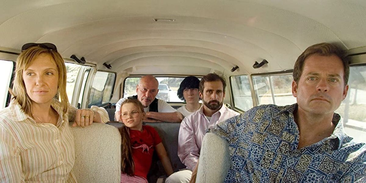Cast of Little Miss Sunshine in the van