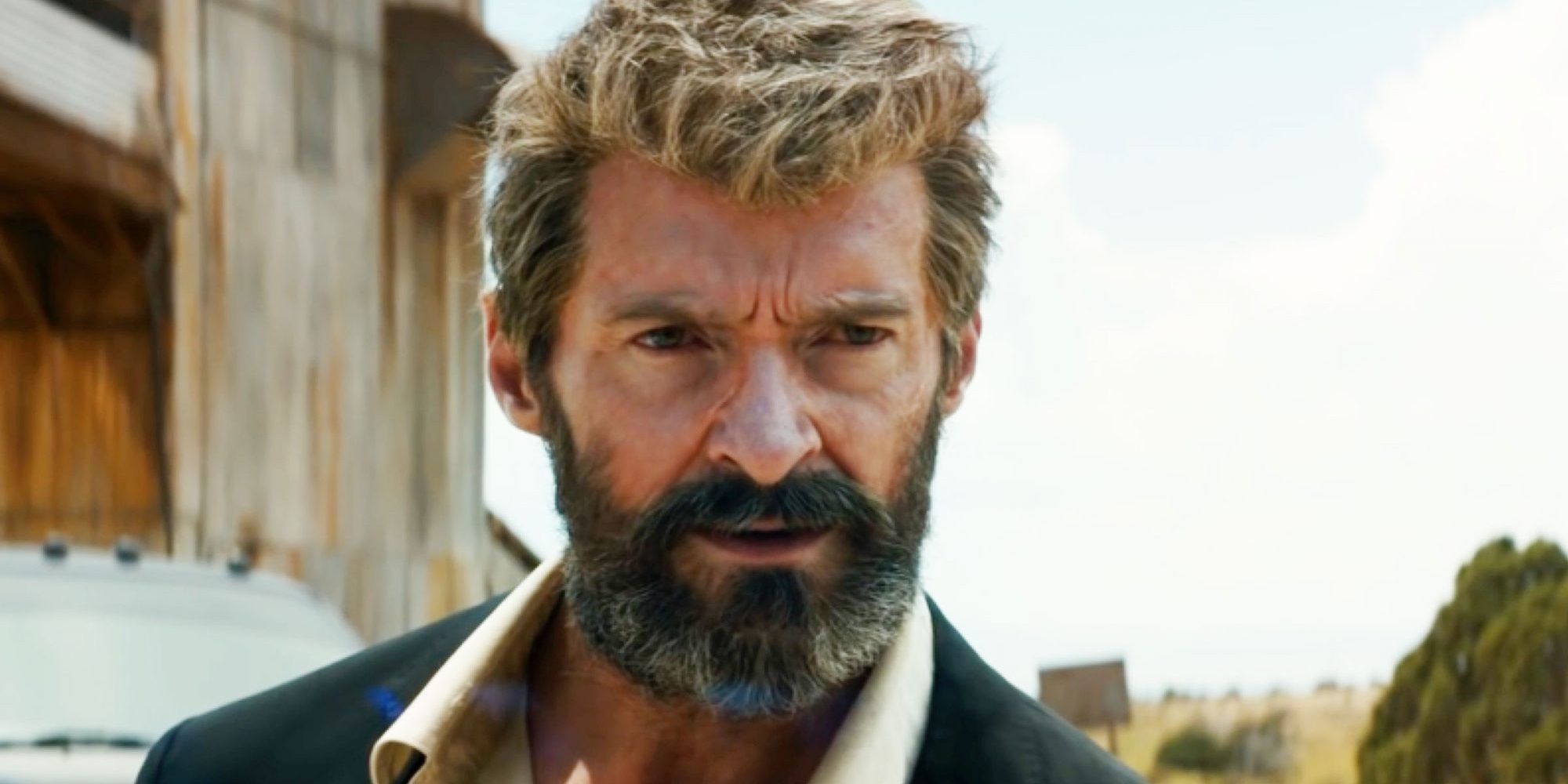 Wolverine walks through the desert in Logan