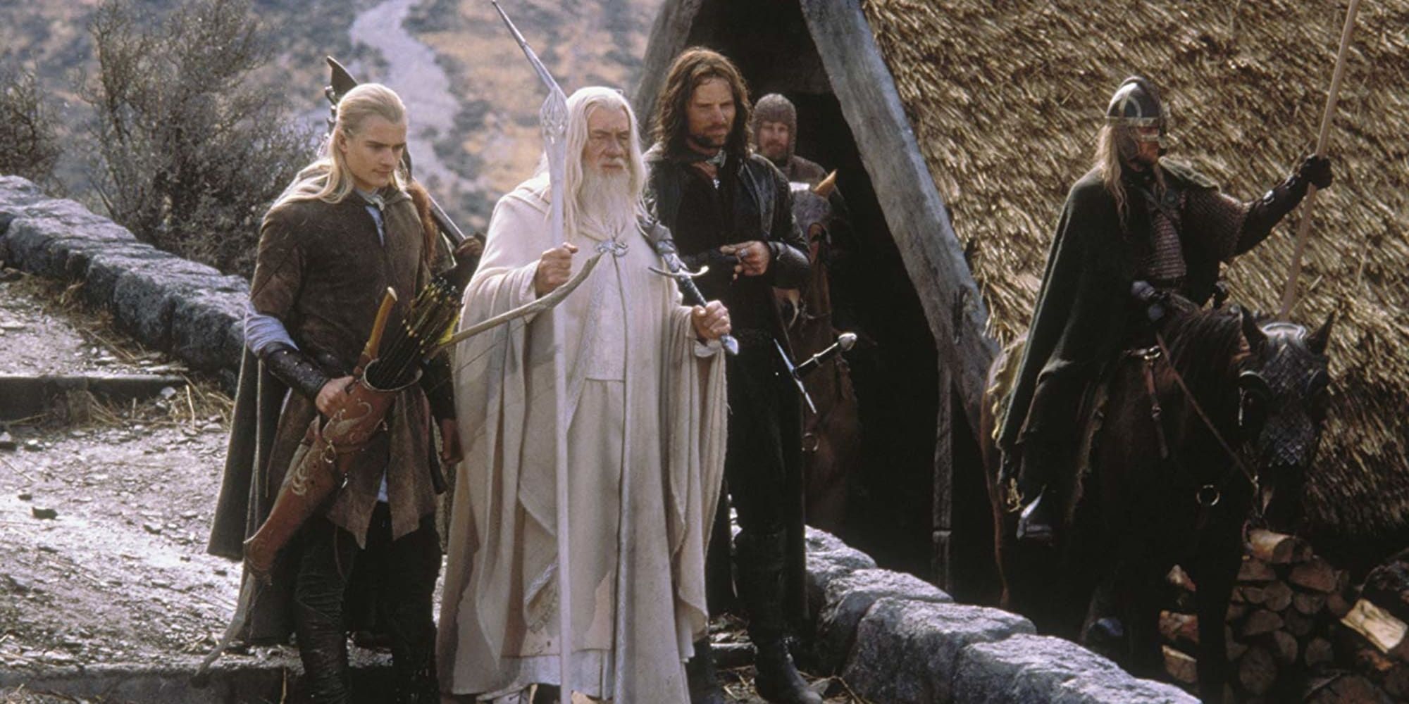 Lord of the Rings Return of the King Gandalf, Legolass, Aragon and Rohan