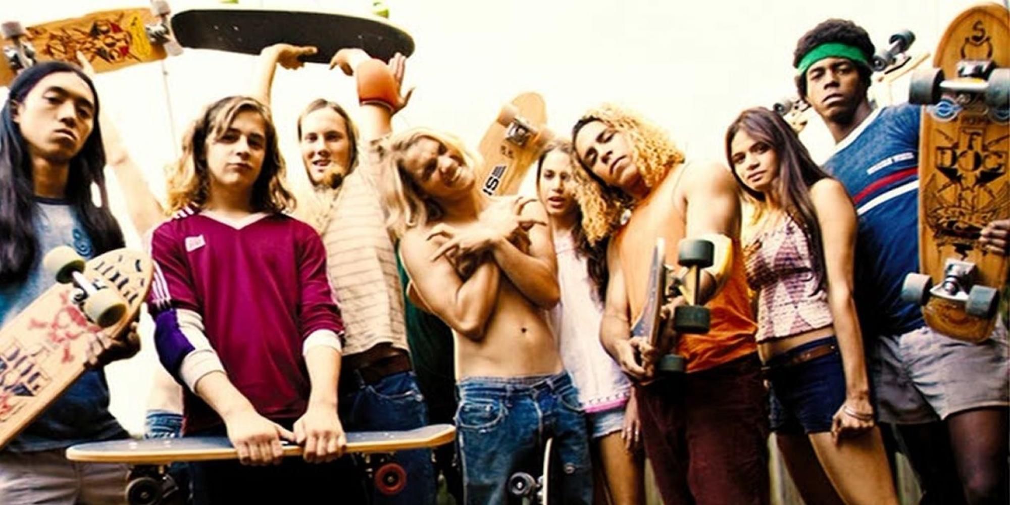 A group of teens stand together from Lords of Dogtown