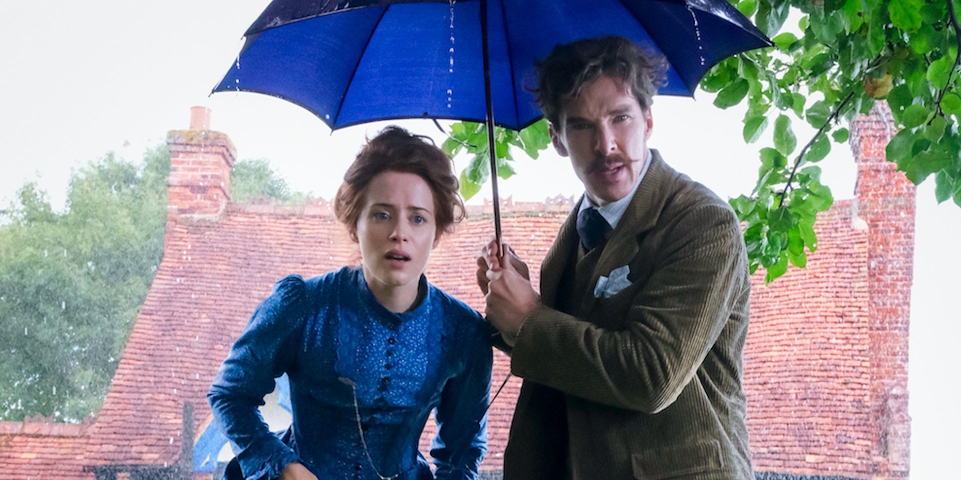 Claire Foy and Benedict Cumberbatch in Louis Wain on Amazon Prime