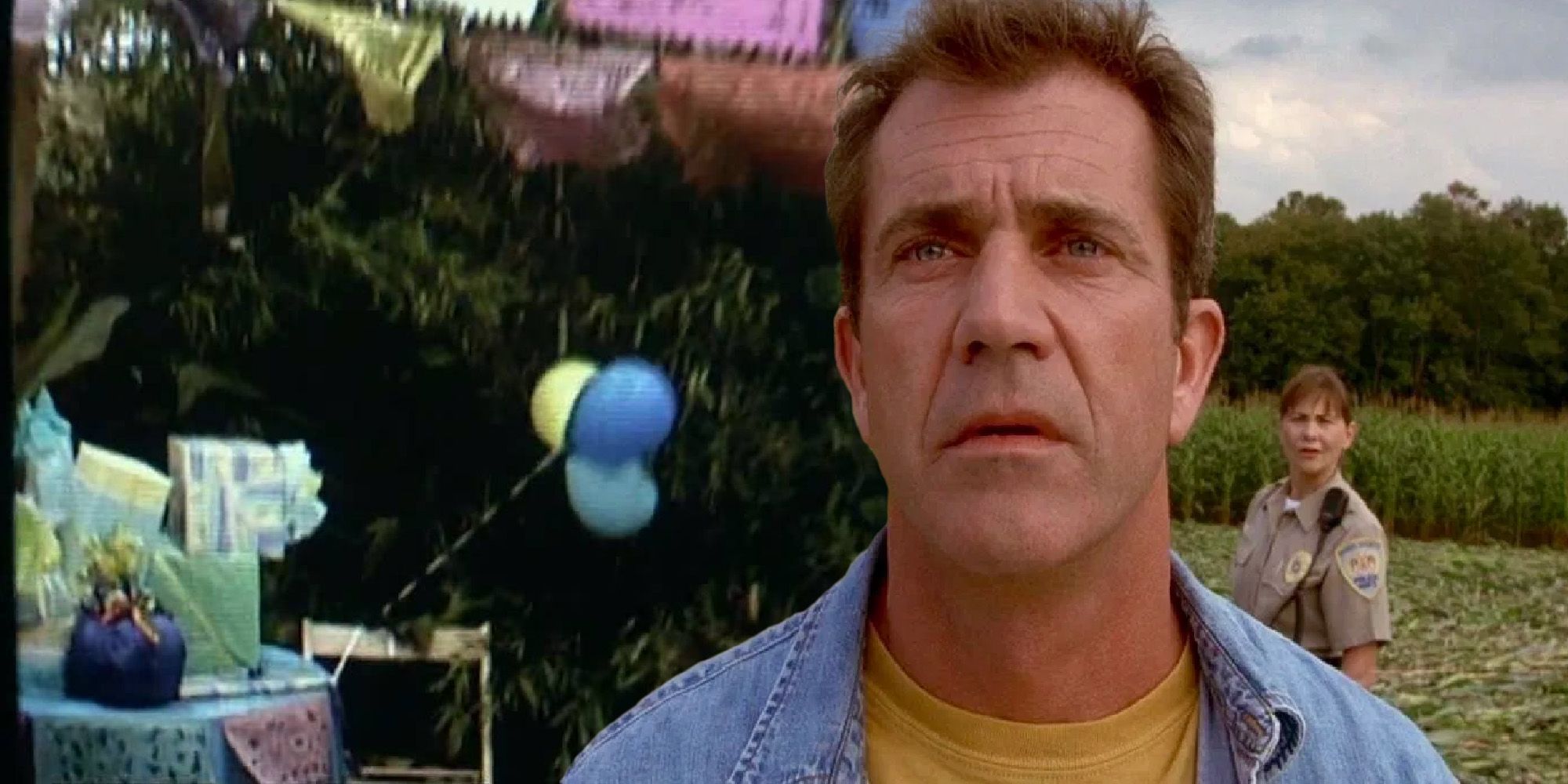 Mel Gibson Signs birthday party scene