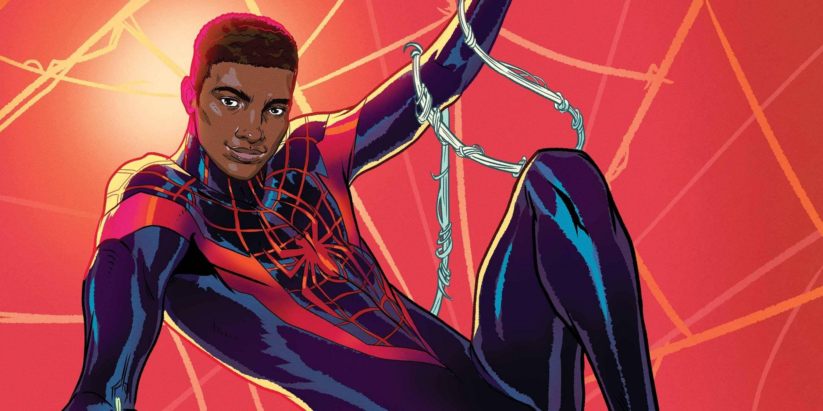 Miles Morales with his mask off in the comics.