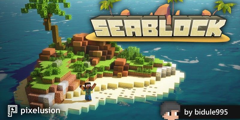 Minecraft Seablock mini-game