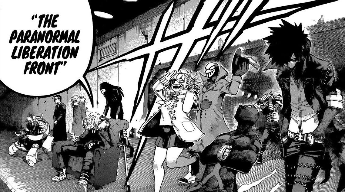 Mi héroe academia de liberación paranormal frente
