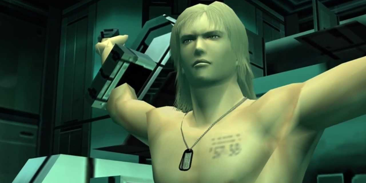 Naked Raiden in torture device