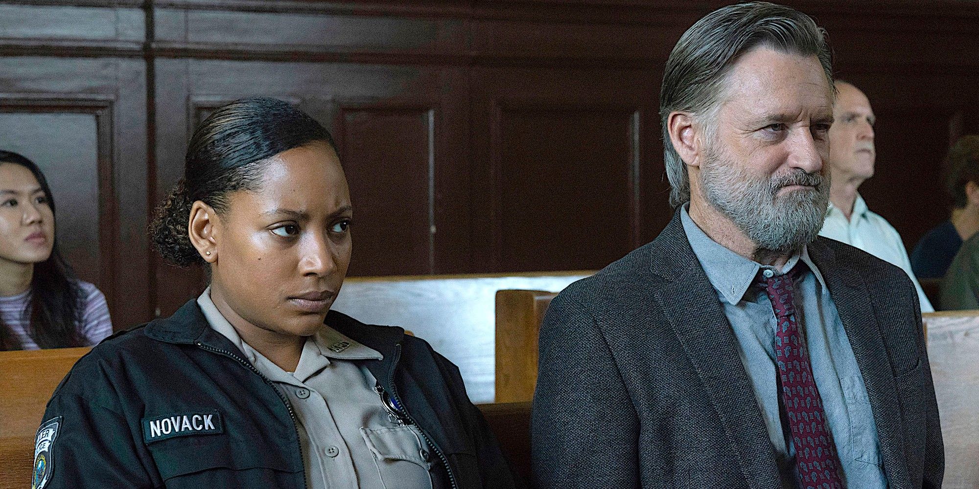 Natalie Paul and Bill Pullman in The Sinner