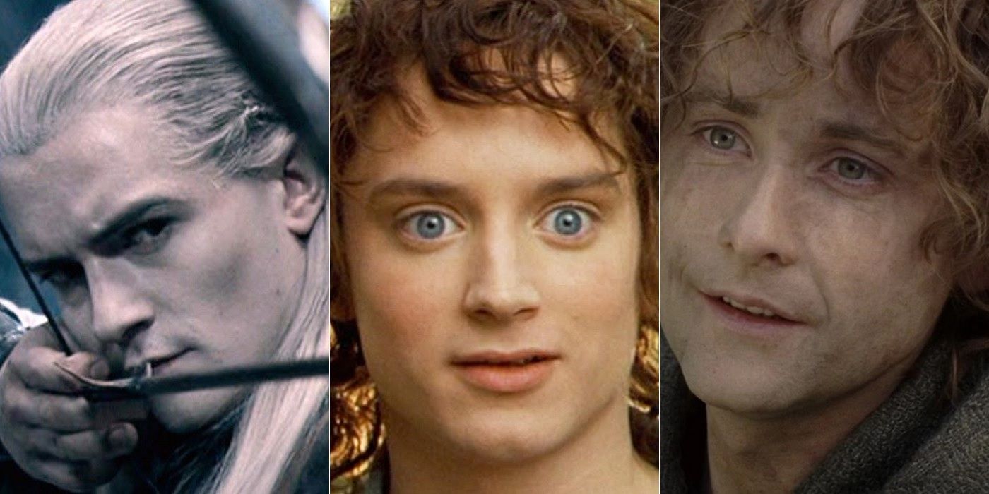 Orlando Bloom as Legolas, Elijah Wood as Frodo and Billy Boyd as Pippin in Lord of the Rings