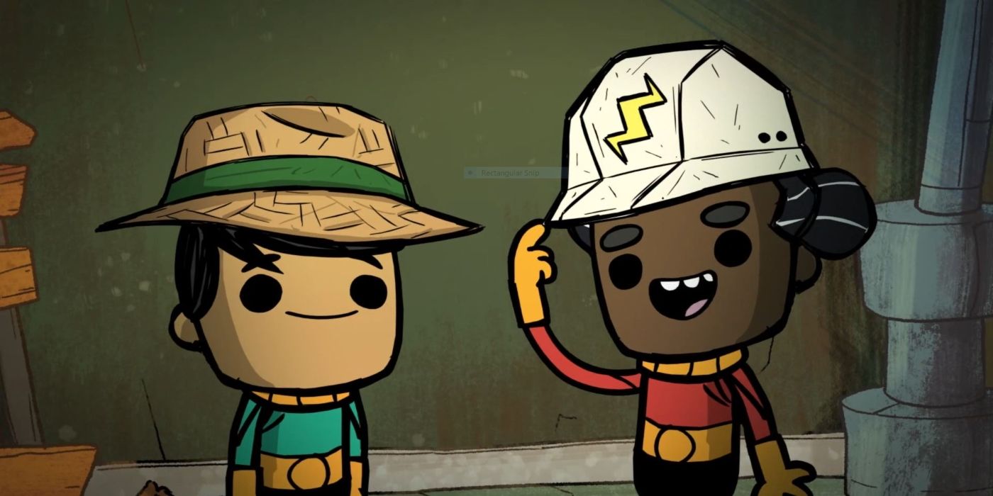 Oxygen Not Included Duplicants with Job Hats