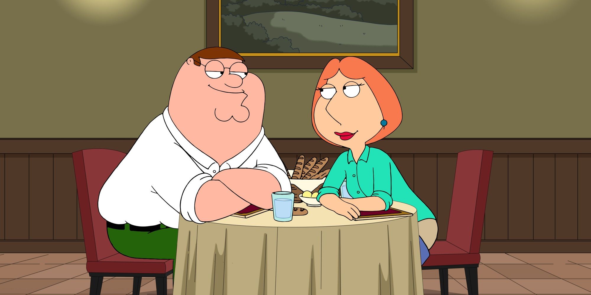 Peter and Lois in Family Guy