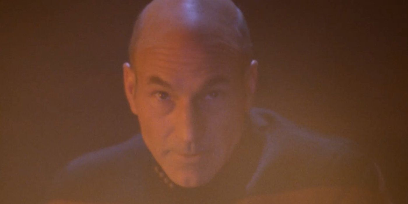 Picard fights the Klingons
