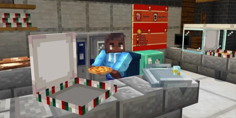 Pizzaria mini-game Minecraft