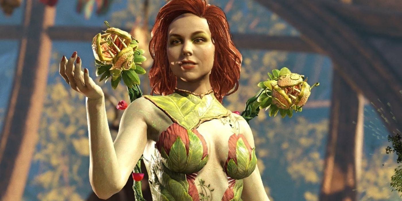 Poison Ivy arriving to battle in Injustice 2