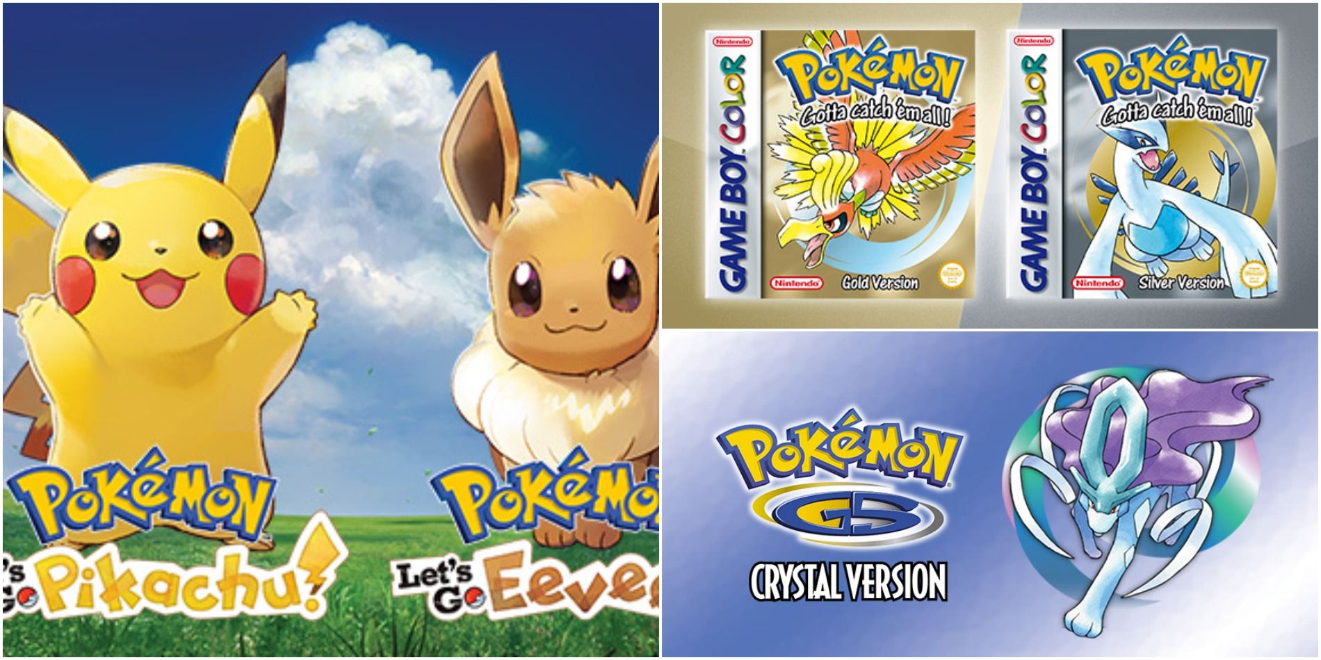 Pokémon Let's Go, Pikachu! and Eevee! and Gold, Silver and Crystal
