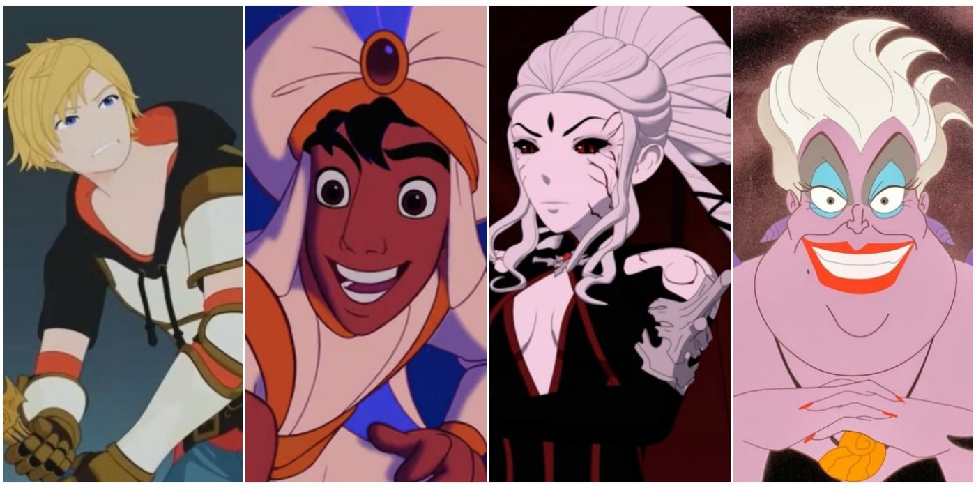 Jaune, Aladdin, Salem, Ursula
