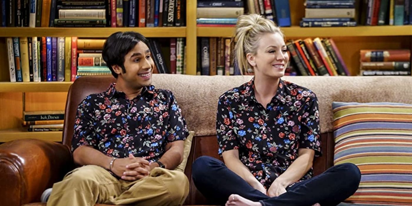 Raj and Penny matching at home on TBBT