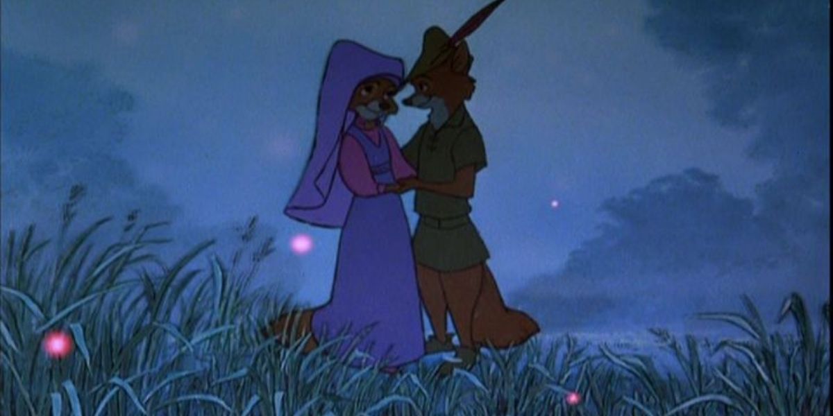 Robin Hood proposing to Maid Marian