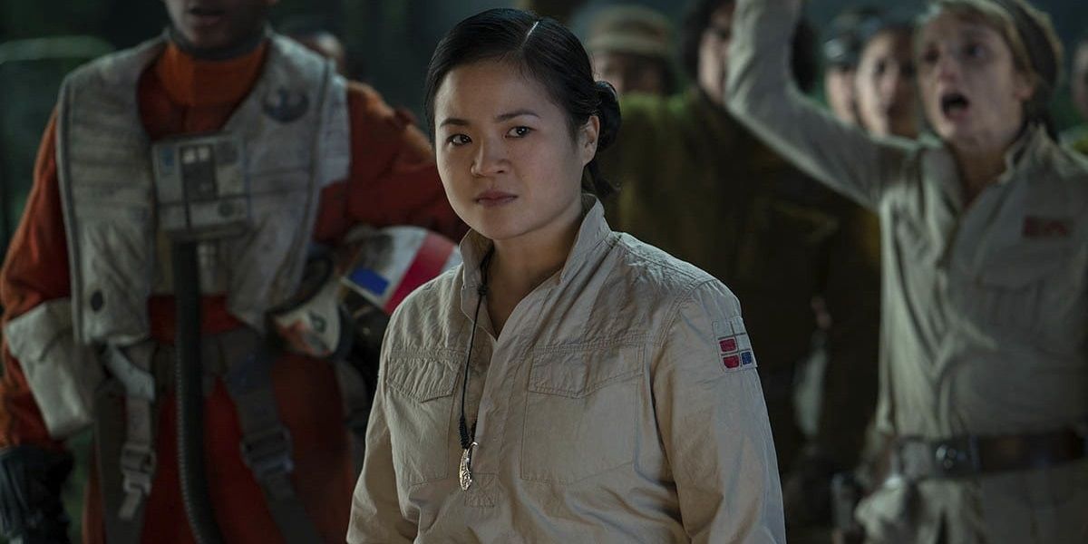 Rose Tico at the Resistance meting in The Rise OF Skywalker