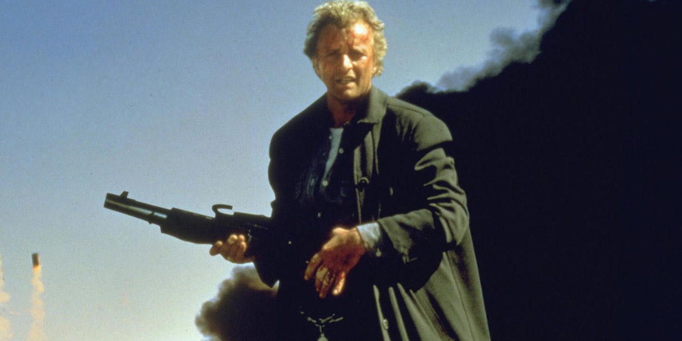 Rutger Hauer in The Hitcher.