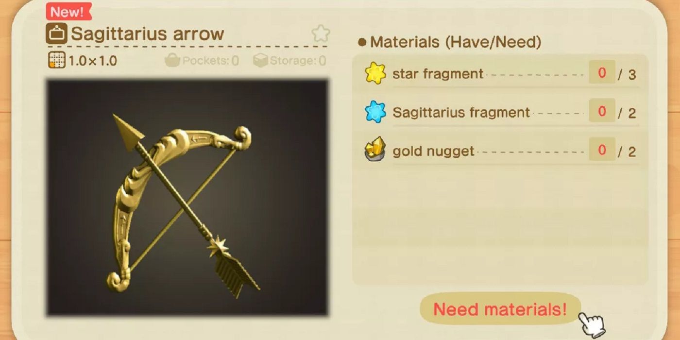 Animal Crossing All Star Fragment Recipes