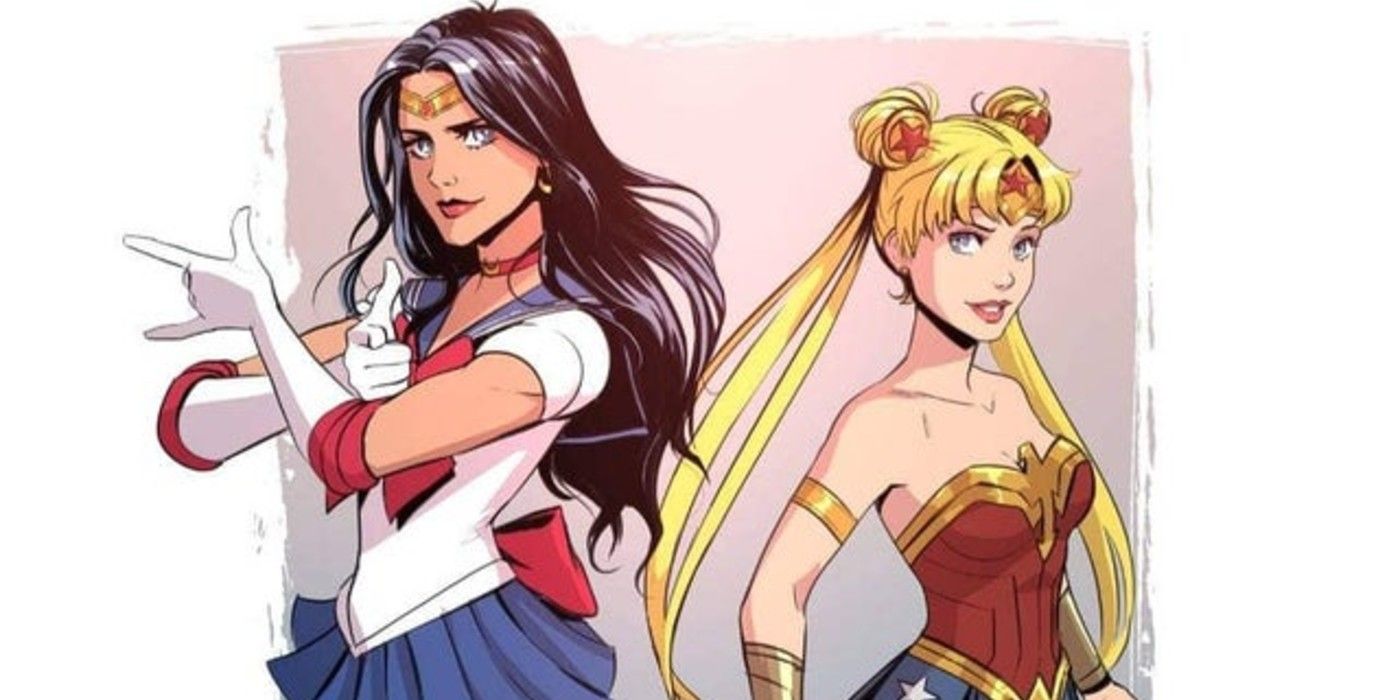 Sailor Moon and Wonder Woman switch outfits
