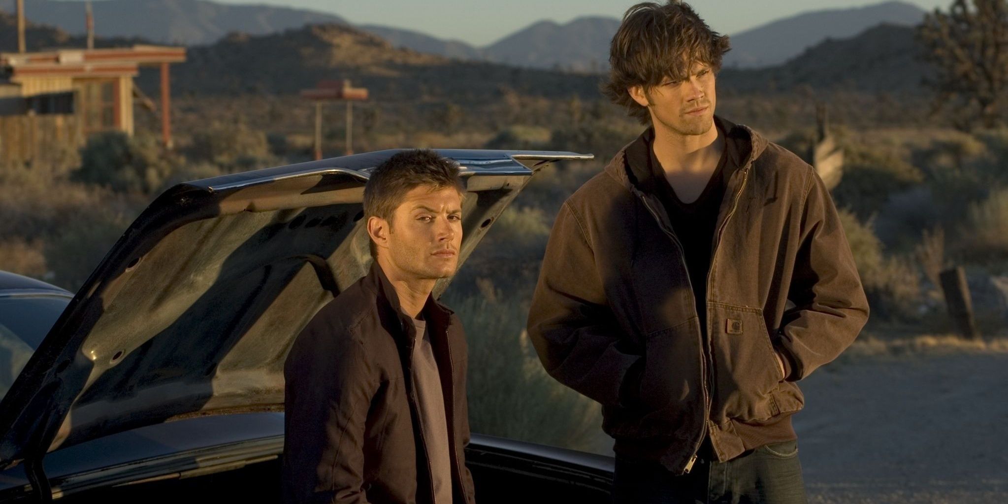Sam with Dean in Supernatural