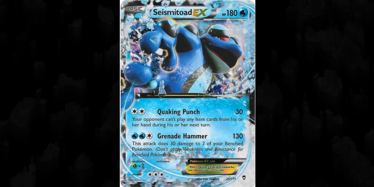 Seismitoad EX from XY Furious Fist Expansion