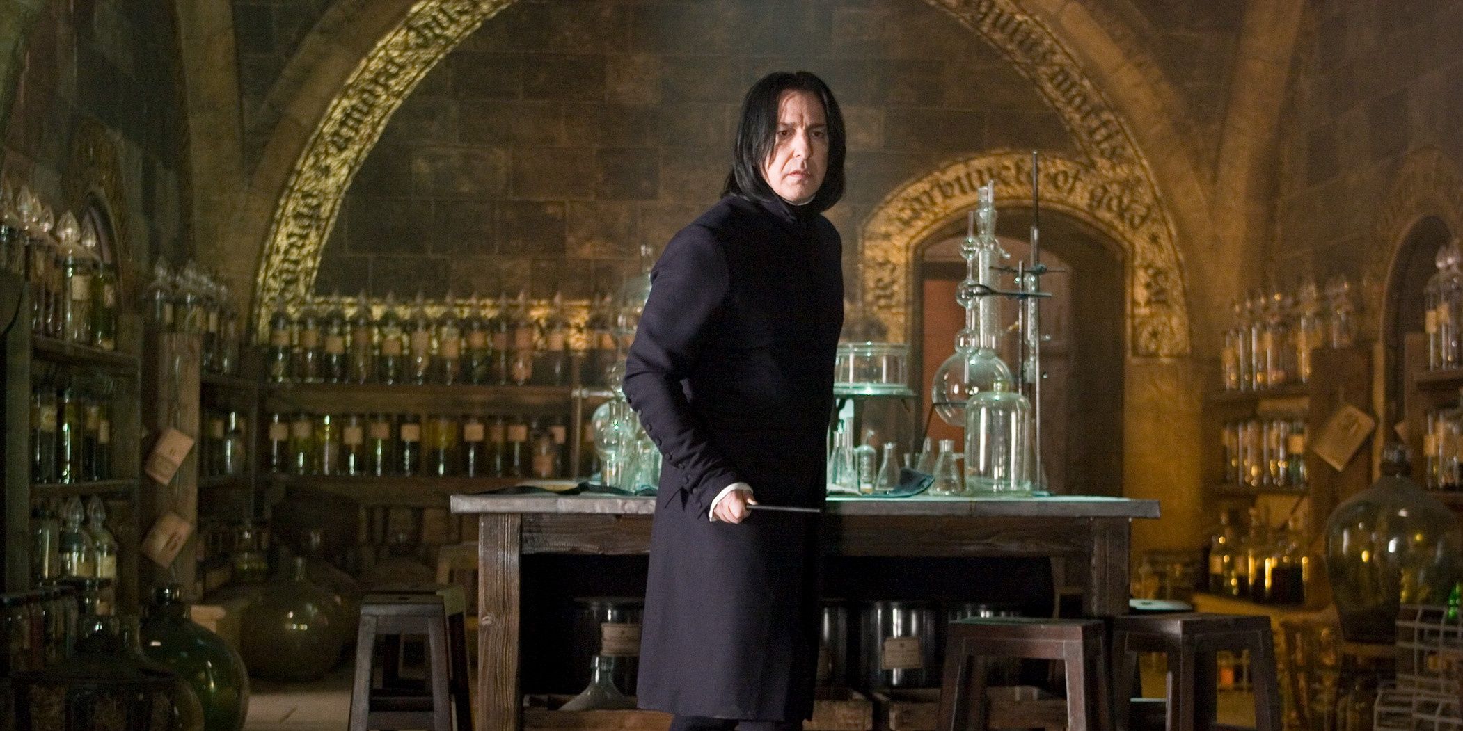 Severus Snape in Harry Potter.