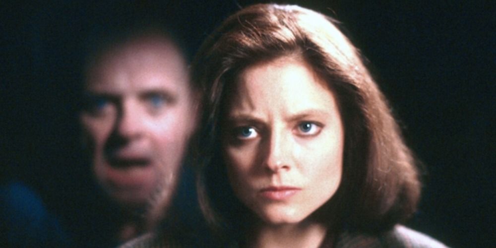 Anthony Hopkins and Jodie Foster in Silence Of The Lambs (1991)