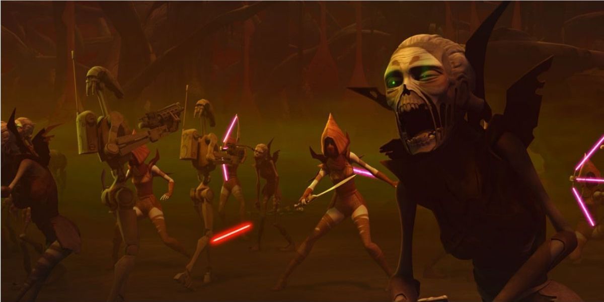 The zombified Nightsisters in Star Wars Clone Wars