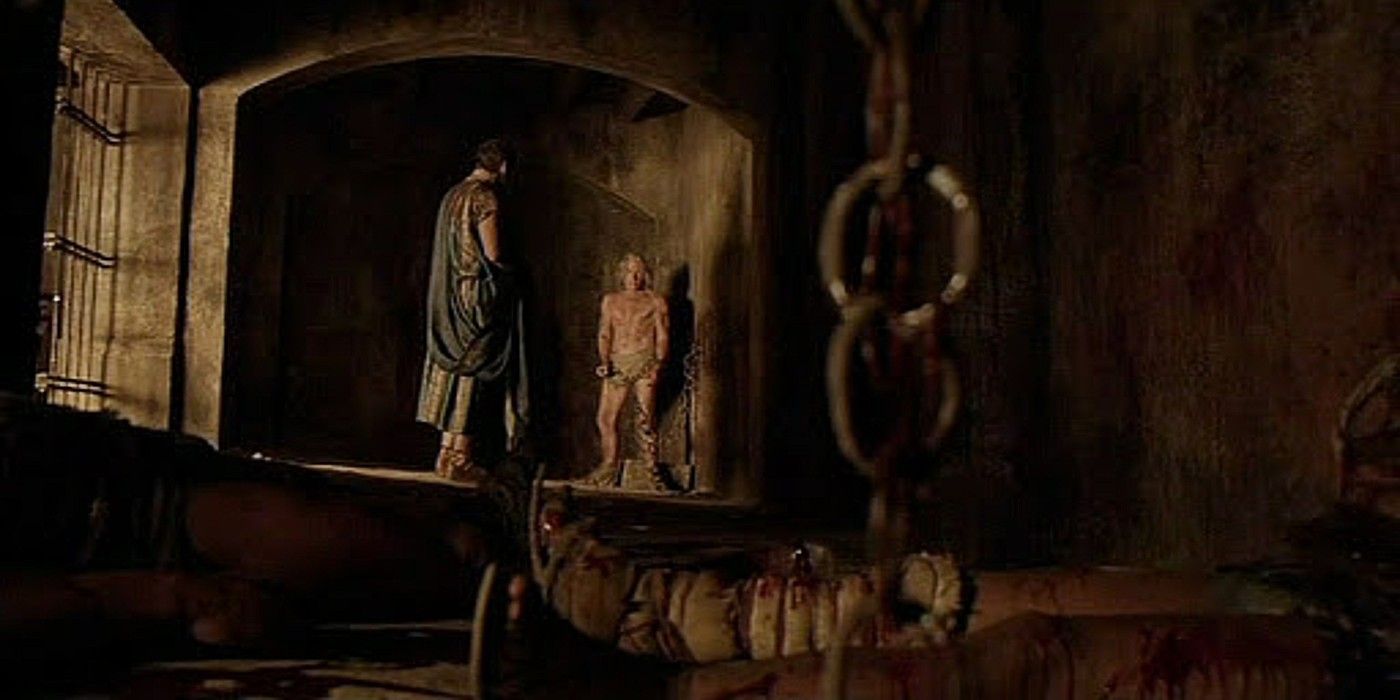 Spartacus Batiatus Solonius death scene in arena