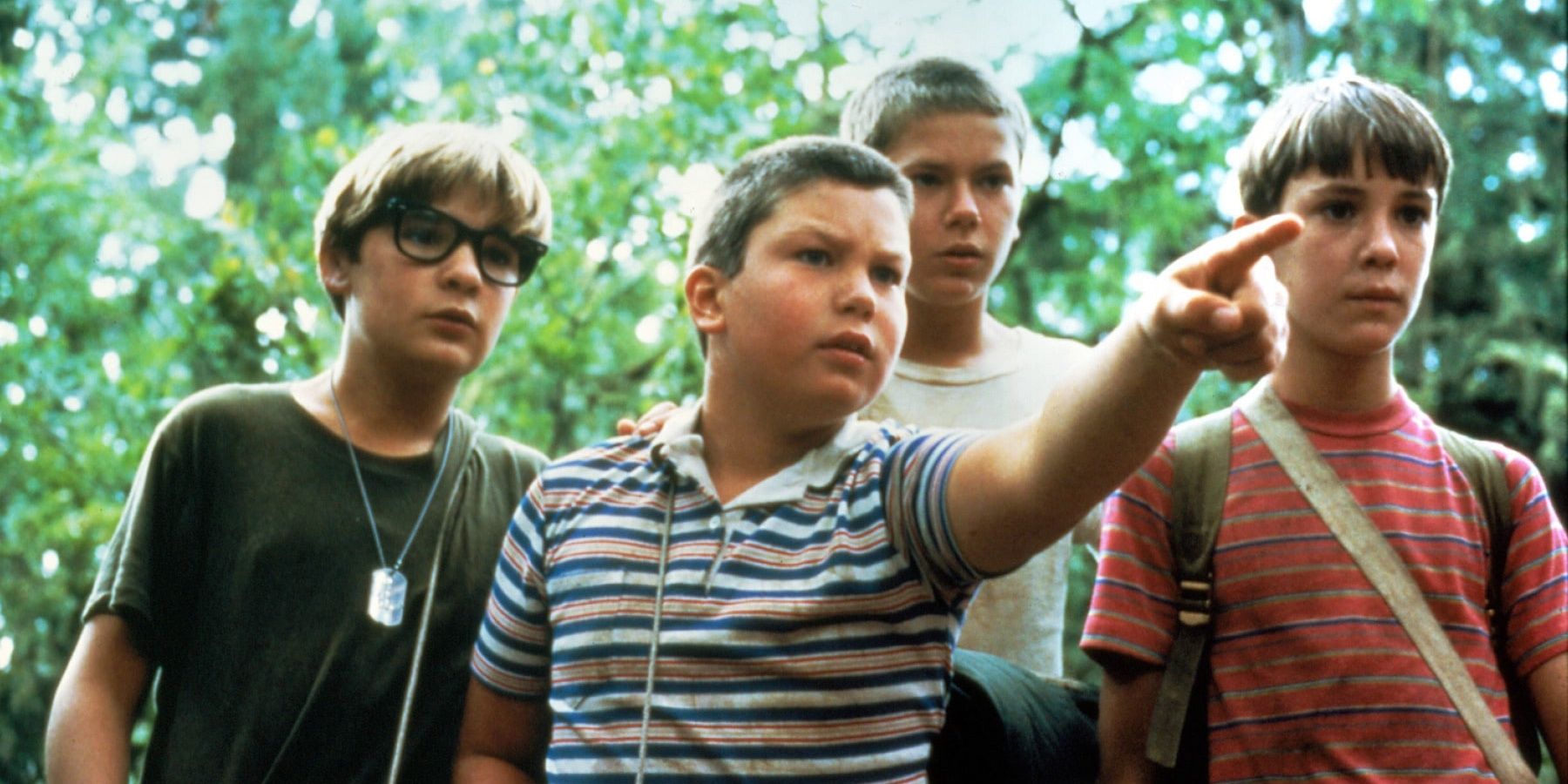 The cast of Stand By Me