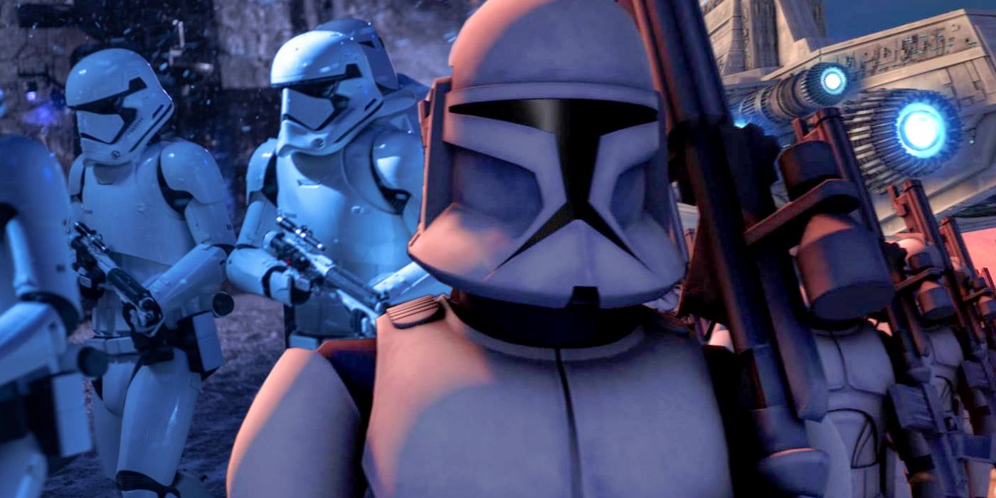 Star Wars First Order Stormtroopers and Clone Troopers