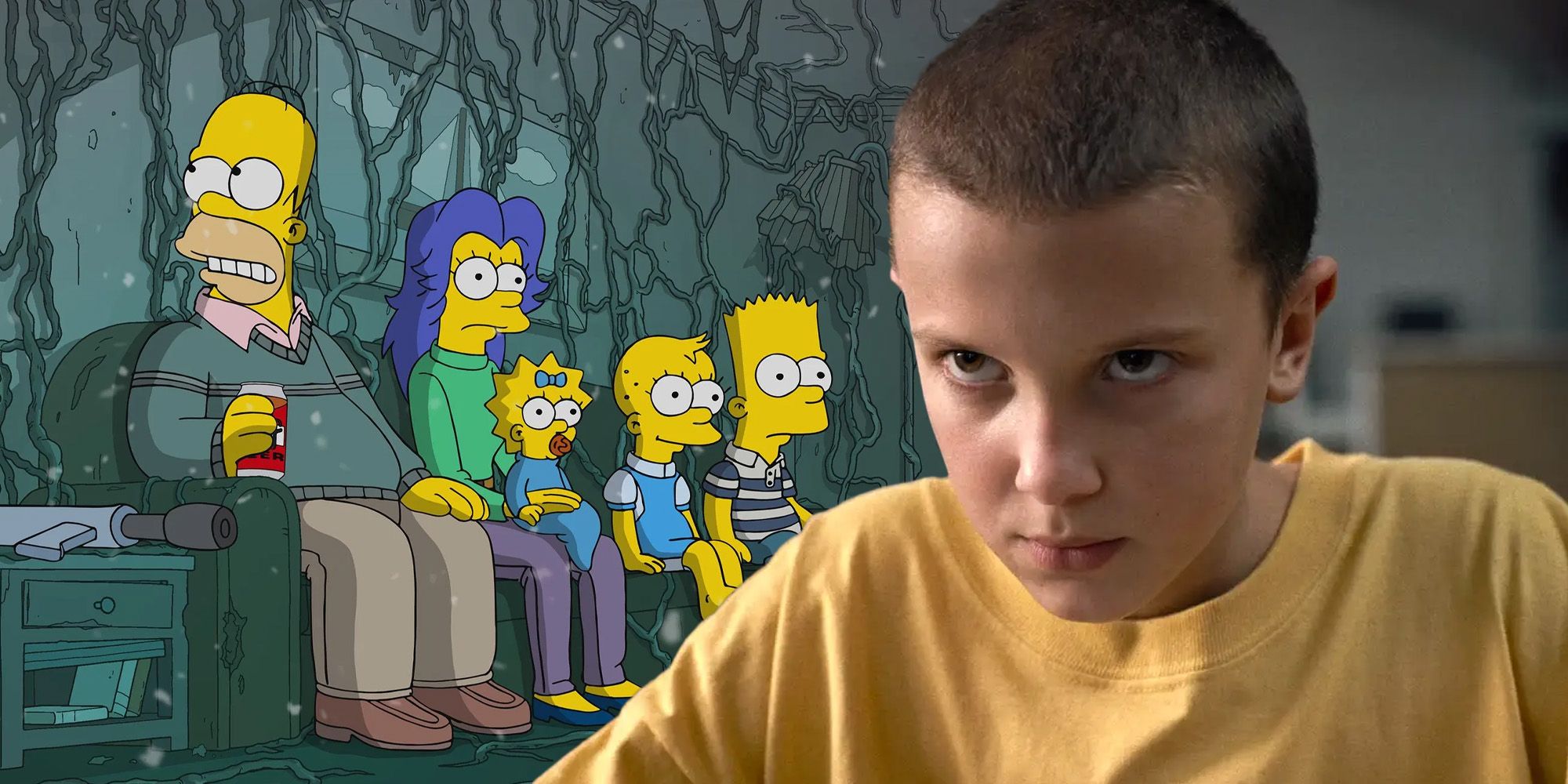 Stranger things 11 the simpsons