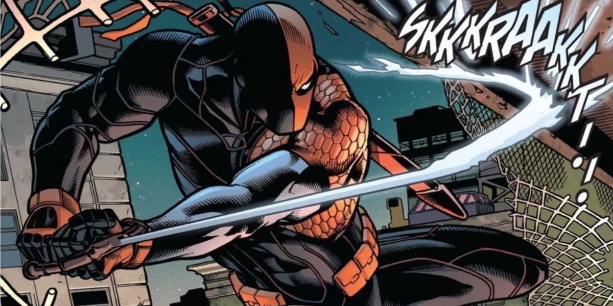 Deathstroke uses his super strength