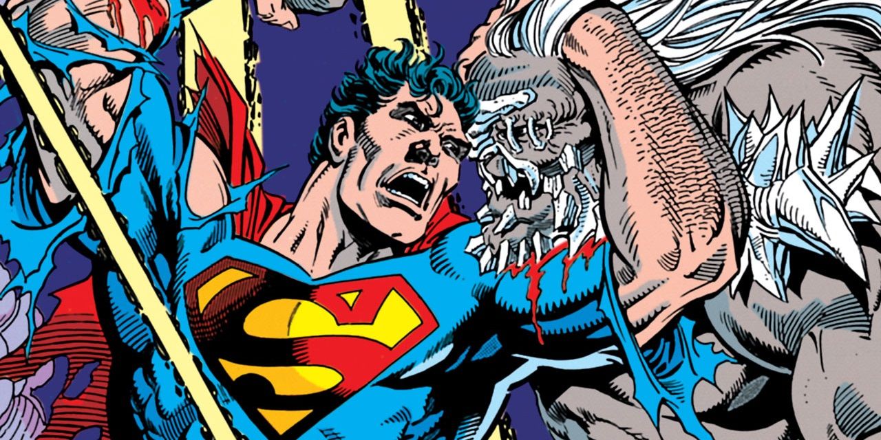 Superman vs Doomsday in The Death of Superman