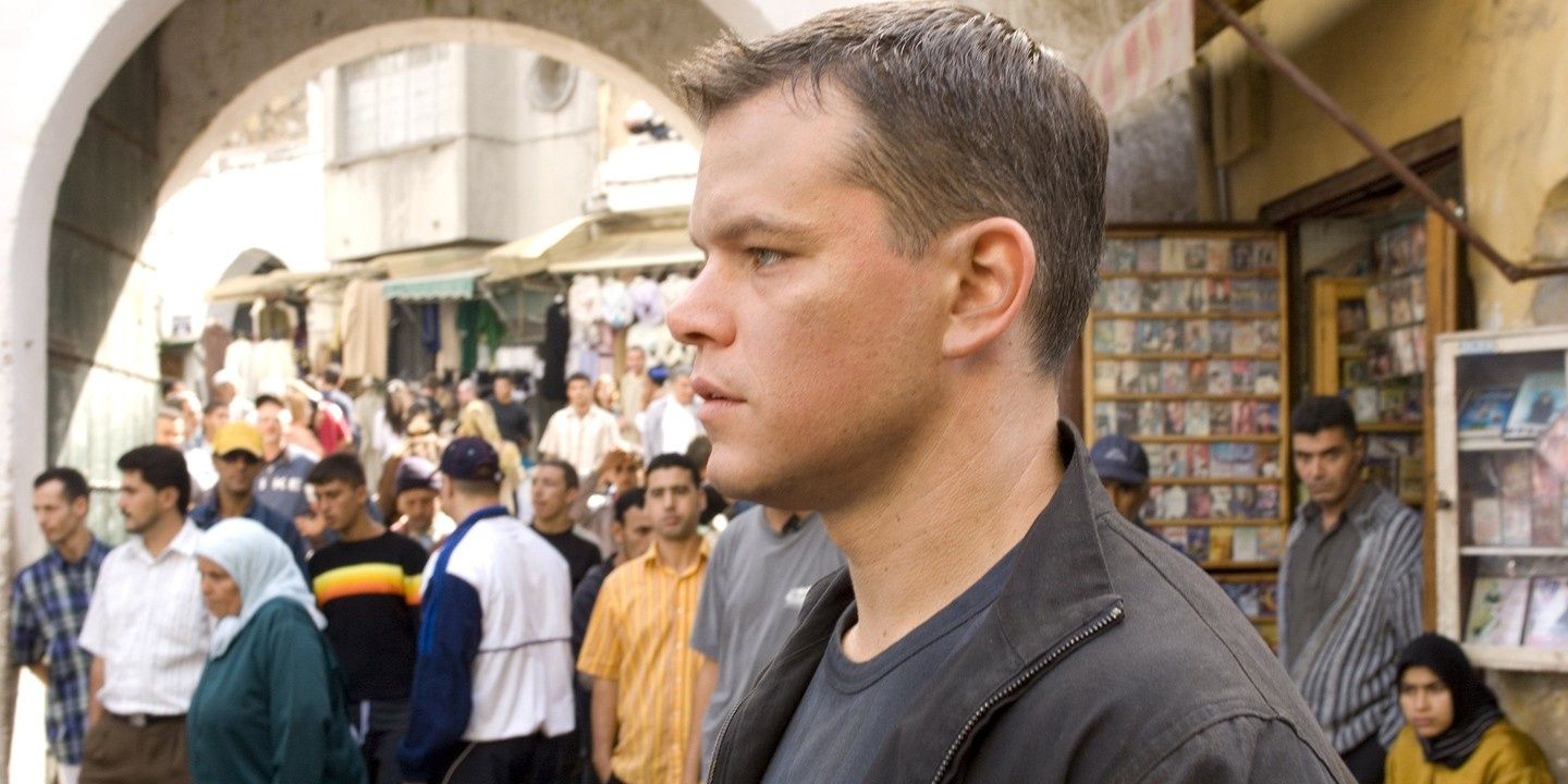 Matt Damon in the Bourne Ultimatum