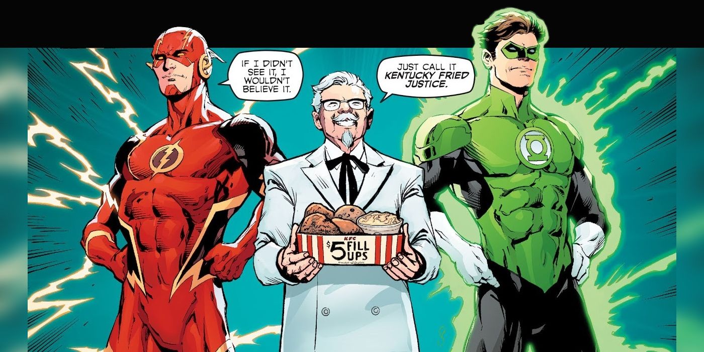 Colonel Sanders Teams Up With Flash and Green Lantern