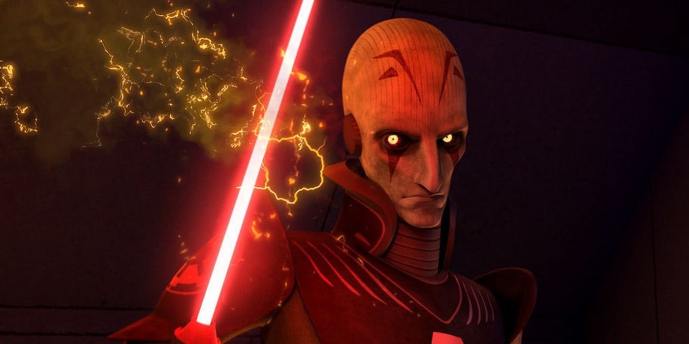 The Grand Inquisitor with a lightsaber