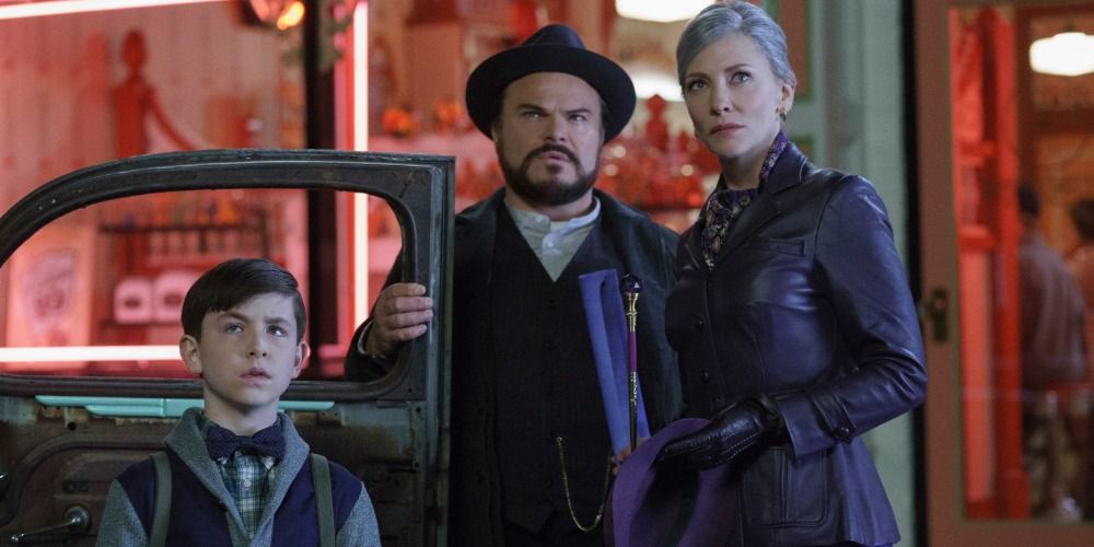 Jack Black and Cate Blanchett in The House With A Clock In Its Walls (2018)