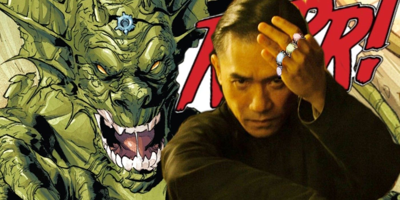  Fin Fang Foom with The Mandarin.