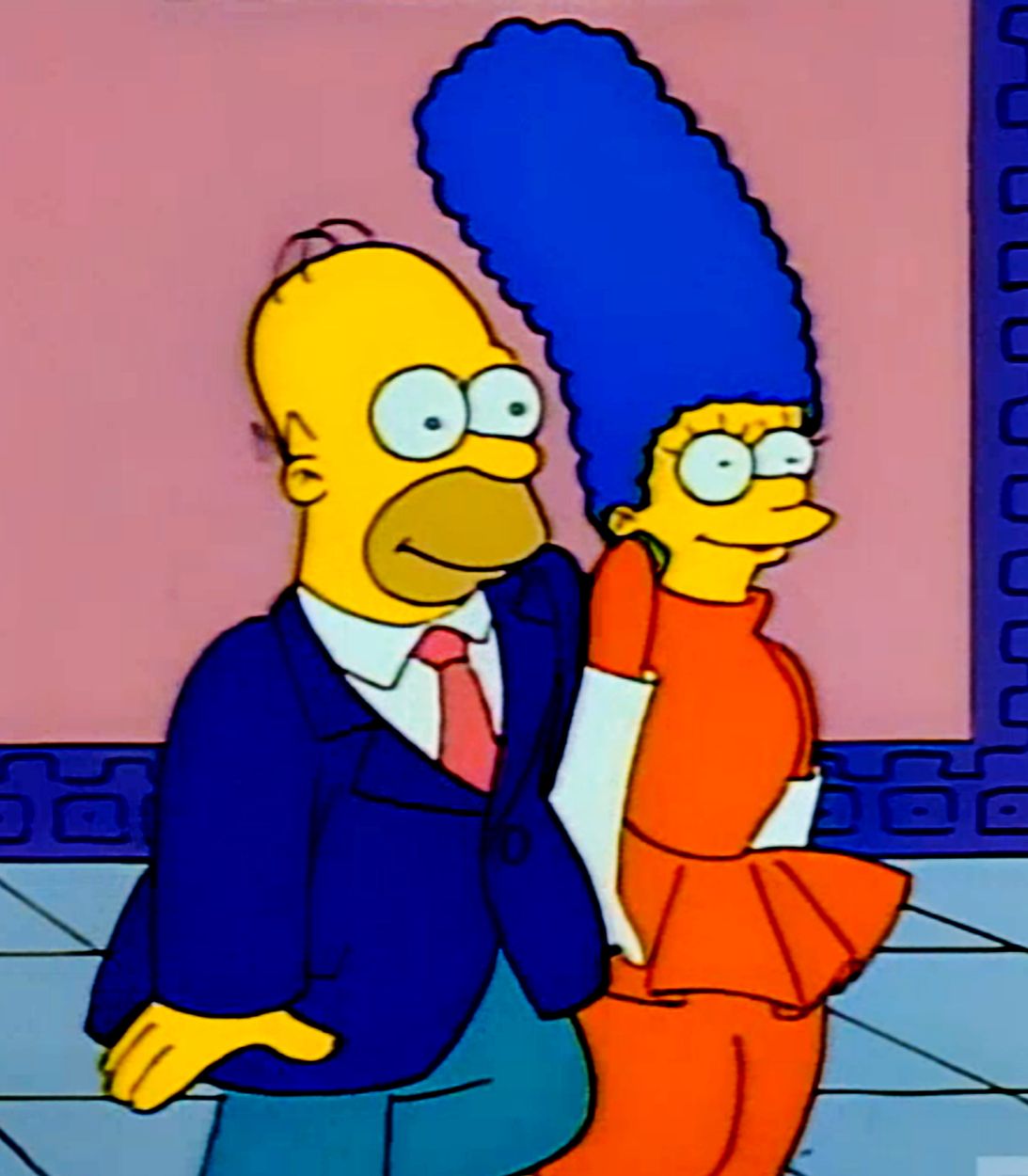 The Simpsons Homer and Marge Some Enchanted Evening Pilot Vertical