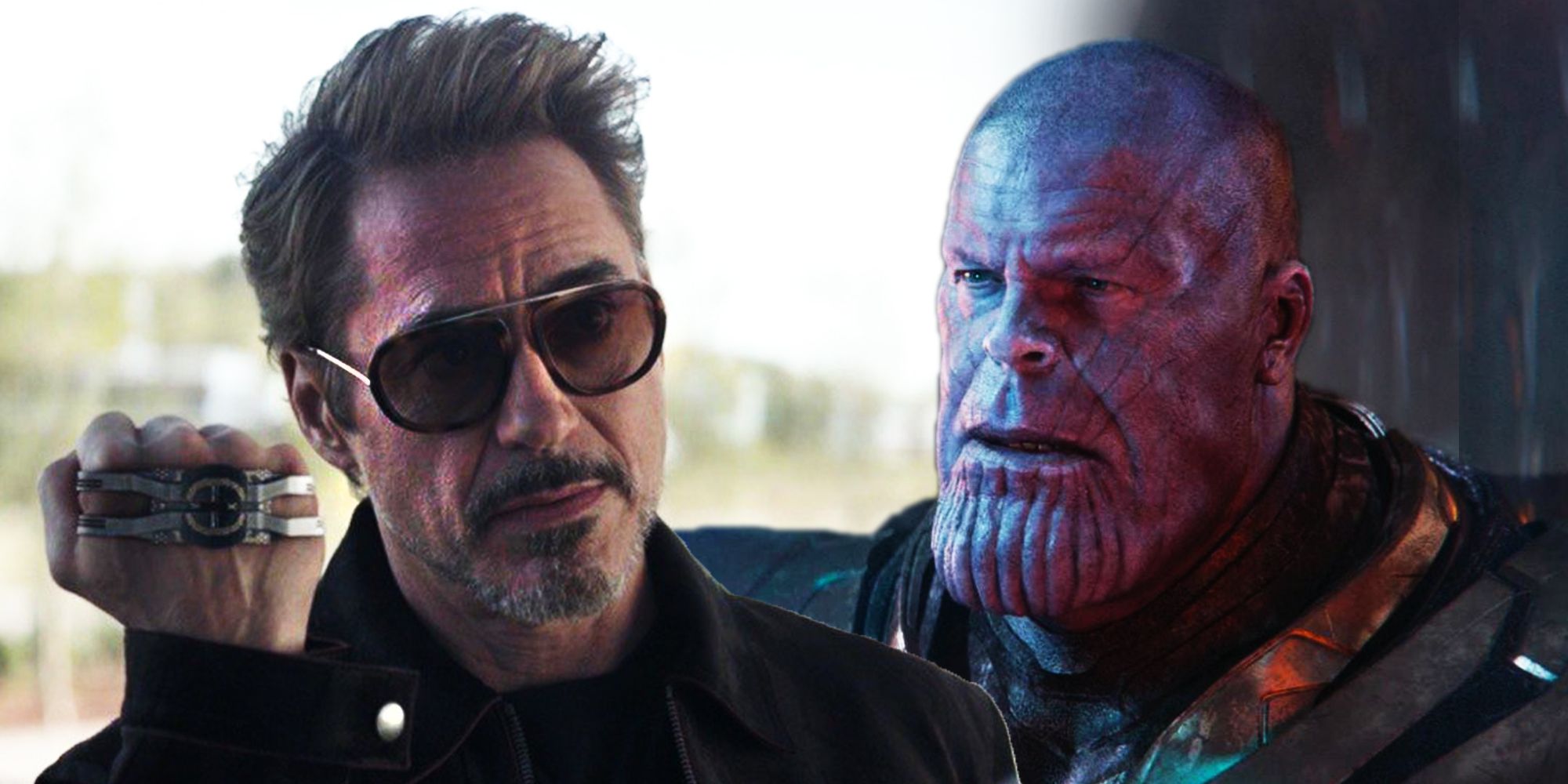 Tony Stark and Thanos Time Travel in Avengers Endgame